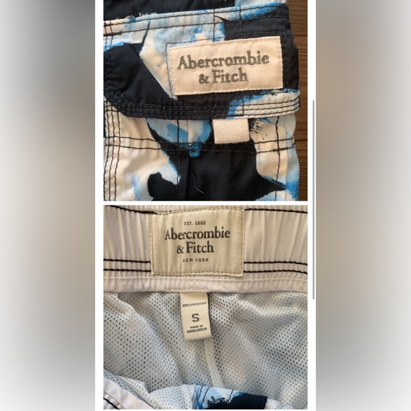 Abercrombie & Fitch Swim Trunks Cargo Style Like New Condition - Picture 2 of 3